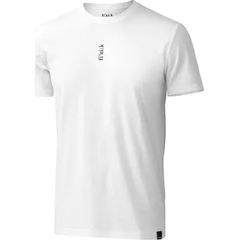 Pánské tričko tričko krátký rukáv FIZIK FTSRT020020 WHITE VERTICAL LOGO - M