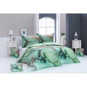 Povlečení Matějovský Birth mako satén 240 x 220, 2x 70 x 90 cm zipový uzávěr