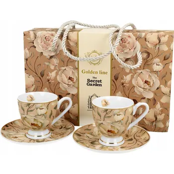 Šálek Duo ENGLISH ROSES CREAM porcelán 90 ml 2 ks