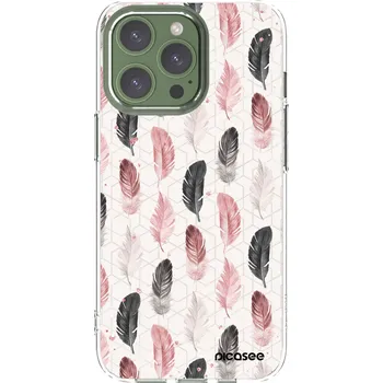 Pouzdro na mobilní telefon Picasee silikonový průhledný obal pro Apple iPhone 13 Pro - Pírka 2