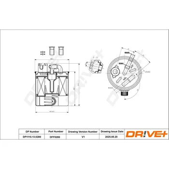 Palivový filtr Palivový filtr DRIVE+ DP1110.13.0280