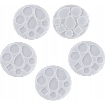 Forma na pečení Silikonová Forma, Forma pro pro rukodělné aktivity, Plochá, Mix Tvarů, 92x5mm, 5ks