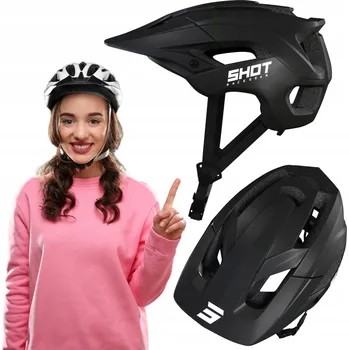 Cyklistická přilba CYKLISTICKÁ PŘILBA VEL M NASTAVITELNÁ 57-58 CM ČERNÁ SPORTOVNÍ NA MTB KOLO