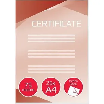 Laminátor GBC Laminovací kapsy Peel'n Stick, lesklá, 75 micron, samolepicí, GBC 126657