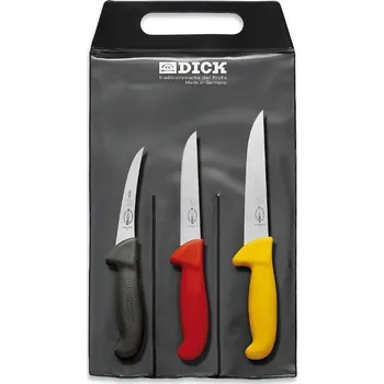 Kuchyňský nůž F. Dick Ergogrip Sada 3 nožů ve třech barvách, 13 cm, 15 cm a 18 cm