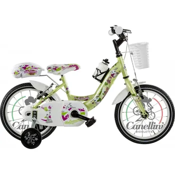 Dětské kolo CANELLINI Dívčí kolo Canellini VENERE 14" BABY BUNNY 14" ZELENÁ 2025