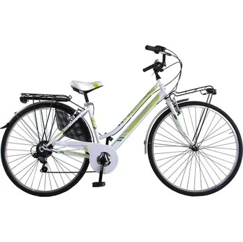CANELLINI Dámské městské kolo Canellini MOVING 28" M BÍLÁ|ZELENÁ 2025