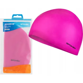 Plavecká čepice Plavecká čepice pro dospělé Silikonová Spokey růžová