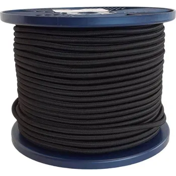 Lano LANEX gumolano 8mm tažnost 100%, černé G165C-28