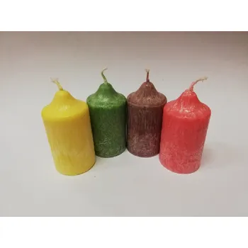 Svíčka Svíčka vonná z palmového vosku - sada 4 adventních svíček - č.8