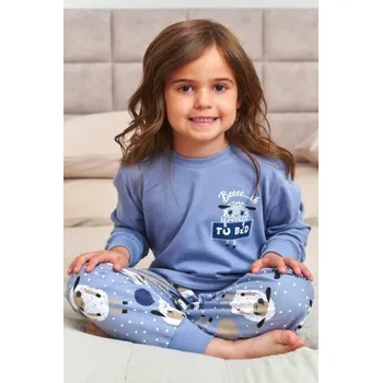 Dívčí pyžamo Dětské pyžamo Doctor Nap 7348 - bavlna Modrá S