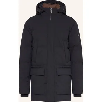 Pánský kabát Bugatti Pánská Parka S Odnímatelnou Kapucí, tmavě modrá, 27