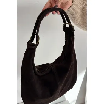 Kabelka Kabelka z přírodního semiše Chocolate Floriah Boto hnědá 3466628