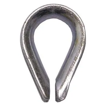 Lano Lanová očnice DIN6899 o 7 mm, ocel pozink