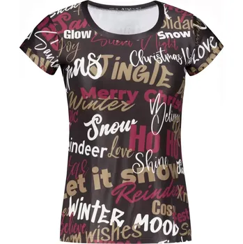 Dámské vánoční triko premium ALTISPORT VOJ/ALWVN9TR06 HNĚDÁ 4XL