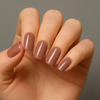 UV nálepky na nehty Chestnut Brown