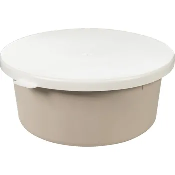 Miska pro psa HKM miska na krmivo Excellent s víkem 2l - béžová