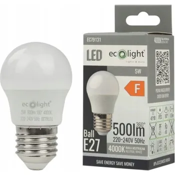 Žárovka LED žárovka Ecolight Golf Ball E27 450 lm 5 W neutrální bílá