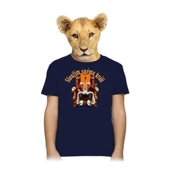 Chlapecké tričko Bastard Sloužím svému králi dětské tričko Navy