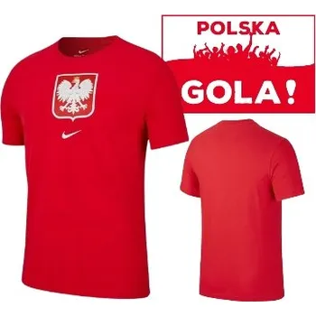 Pánské tričko Tričko Nike Polsko Crest DH7604 611 ČERVENÉ; XL