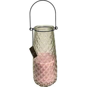 Svíčka Svíčka ve skleněné dóze Vitra růžová růžová