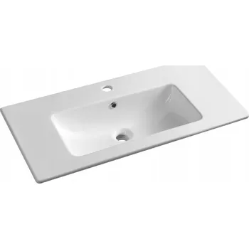 Umyvadlo Nástěnné umyvadlo obdélníkové Sapho PRACTICO 80 cm bílé