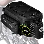 VAYOX Cyklistická brašna na nosič VA0171 voděodolná rozkládací 12L 12 LITRŮ ČERNÁ
