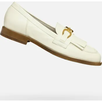 Dámské mokasíny Geox Dámské Krémové dámské mokasíny Geox Prometya Bílá 39 (2834743)