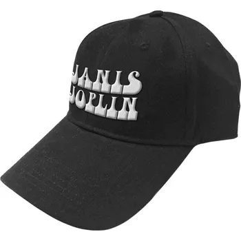 Kšiltovka Janis Joplin White Logo Black UNI