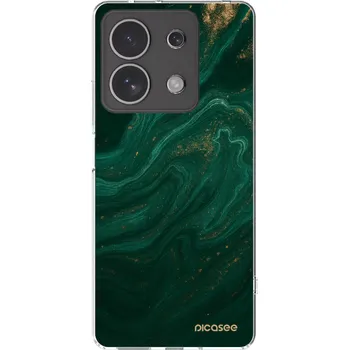 Pouzdro na mobilní telefon Picasee silikonový průhledný obal pro Xiaomi Redmi Note 13 4G - Green