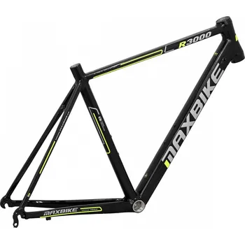 rám kola rám Maxbike R3000 2019 500 černý lesk + žlutá reflex TB7 (rám Maxbike R3000 2019 500 černý lesk + žlutá reflex TB7)