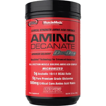 Anabolizér MuscleMeds Amino Decanate Energy 360 g Příchuť: ovocný punč