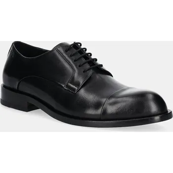 Pánská obuv Kožené polobotky BOSS Tayil-L pánské, černá barva, 50548293 50548293.001 99X, EUR 45