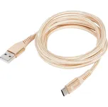 Happylife Nabíjecí a datový kabel USB-C zlatý