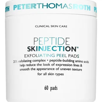 Pleťový peeling Peter Thomas Roth Peptide Skinjection™ Exfoliating Peel Pads exfoliační polštářky s vyhlazujícím efektem 60 ks