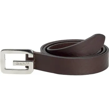 Opasek OPASEK GANT G LEATHER BELT DARK BROWN