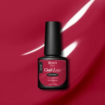 Lak na nehty ENII NAILS Gel lak Ceramic 171 Ferrari - gelový lak bez HEMA, 5 ml