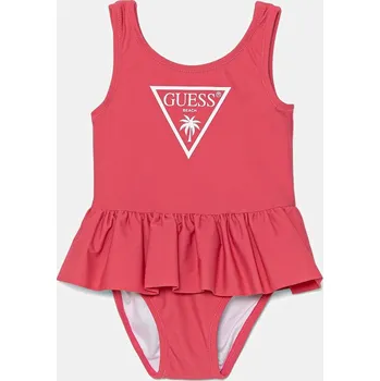 Dámské plavky Jednodílné plavky pro miminko Guess růžová barva, A5GZ02 KCA60 A5GZ02.KCA60.PPYA 42X, vel. 62-68