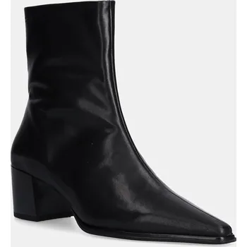 Dámské kozačky Kožené kotníkové boty Vagabond Shoemakers GISELLE dámské, černá barva, na podpatku, 5854-001-20 5854.001.20 99X, EUR 41