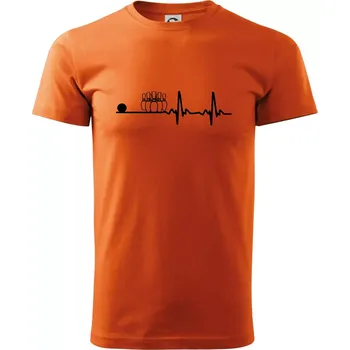 Pánské tričko Kuželky EKG - Klasické pánské triko vyšší gramáže - 4XL ( Oranžová )
