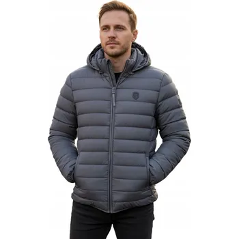 Pánská bunda Geo Norway AMIGOTAL HOOD prošívaná zimní péřová pohodlná