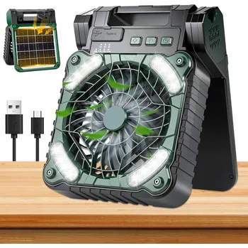 Domácí ventilátor Stolní ventilátor Bedee PŘENOSNÝ VENTILÁTOR zelený