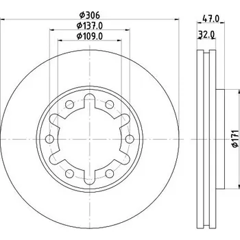 Brzdový kotouč Brzdový kotouč MINTEX MDC1509