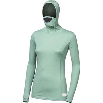 SENSOR MERINO DF dámské triko dl.rukáv s kapucí basil green termoprádlo