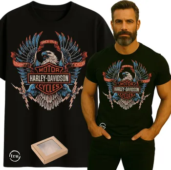 PÁNSKÉ MOTORKÁŘSKÉ TRIČKO HARLEY DAVIDSON DEN OTCŮ DÁREK 3XL