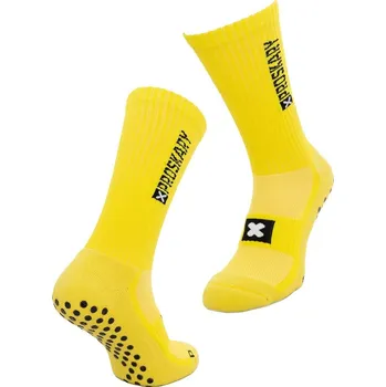 PROSKARY Fotbalové protiskluzové ponožky Comfort 41/47 ČERNÁ|ŽLUTÁ
