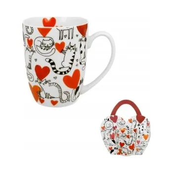 Hrnek Duo Kočičí svět porcelán 360 ml