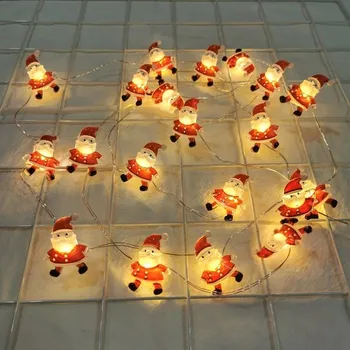 Vánoční dekorace Vánoční 20 LED girlanda Santa Claus 2m
