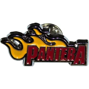 Pantera Flame Logo Odznak 30 x 15 mm