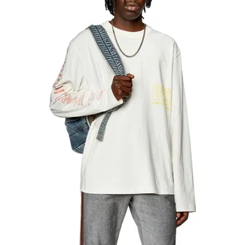 TRIČKO DIESEL T-CRANE-LS-L5 T-SHIRT OFF WHITE